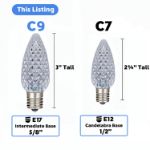 PeakPro Orange C9 LED Replacement Bulbs 25 Pack 
