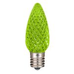 PeakPro Lime Green C9 LED Replacement Bulbs 25 Pack 