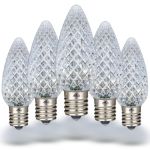 PeakPro Pure White C9 LED Replacement Bulbs 25 Pack 