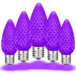 PeakPro Purple C9 LED Replacement Bulbs 25 Pack 