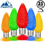 PeakPro Multi C9 LED Replacement Bulbs 25 Pack