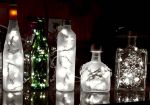 10 Light Non Connectable Pure White LED Mini Lights Green Wire