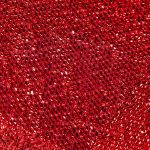 60" Fold Flat Star w/Glitter Mesh Fabric - Red