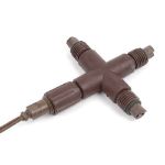 Coaxial X Connector - Brown