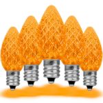 PeakPro Orange C7 LED Replacement Bulbs 25 Pack 