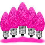 PeakPro Pink C7 LED Replacement Bulbs 25 Pack