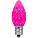 PeakPro Pink C7 LED Replacement Bulbs 25 Pack
