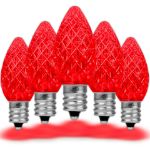 PeakPro Red C7 LED Replacement Bulbs 25 Pack