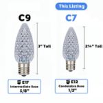 PeakPro Warm White C7 LED Replacement Bulbs 25 Pack