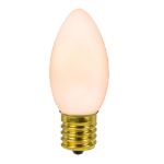 C9 RetroGlo® Vintage White Ceramic LED Replacement Bulbs - 25 Pack