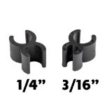 Wire Frame Clips for 3/16" Wire 1000 Pack - Black