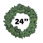 24" Unlit Colorado Pine Wreath