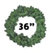 36" Unlit Colorado Pine Wreath