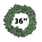 36" Unlit Colorado Pine Wreath