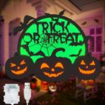 2D Trick or Treat & Pumpkin Motif Light (Orange & Green)