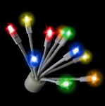 LED C9 Glitzer by Holidynamics Multi Color 5pk