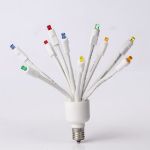 LED C9 Glitzer by Holidynamics Twinkle Multi Color 5pk