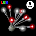 LED C9 Glitzer by Holidynamics Pure White & Red 5pk
