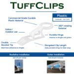 100 Pack of C9 TUFFCLIPS WEDGE CLIP