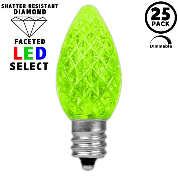 NL Select Lime Green C7 LED Replacement Bulbs 25 Pack