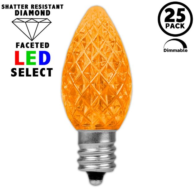 NL Select Orange C7 LED Replacement Bulbs 25 Pack