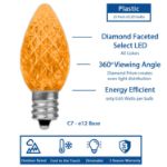 NL Select Orange C7 LED Replacement Bulbs 25 Pack