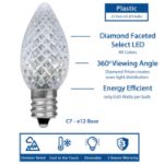 NL Select Pure White C7 LED Replacement Bulbs 25 Pack