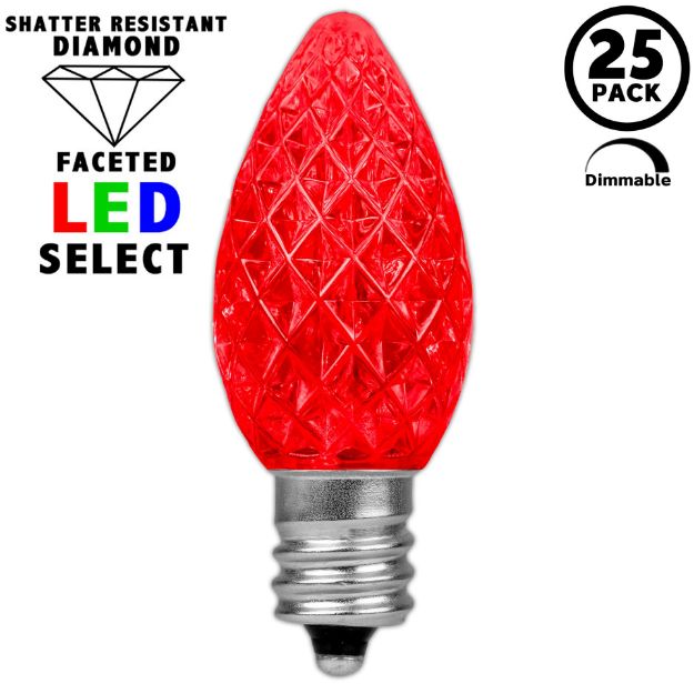 NL Select Red C7 LED Replacement Bulbs 25 Pack