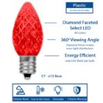 NL Select Yellow/Red/Orange C7 LED Replacement Bulbs 25 Pack