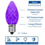 NL Select Yellow/Purple/Green C7 LED Replacement Bulbs 25 Pack