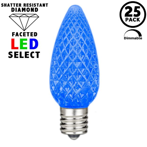 NL Select Blue C9 LED Replacement Bulbs 25 Pack
