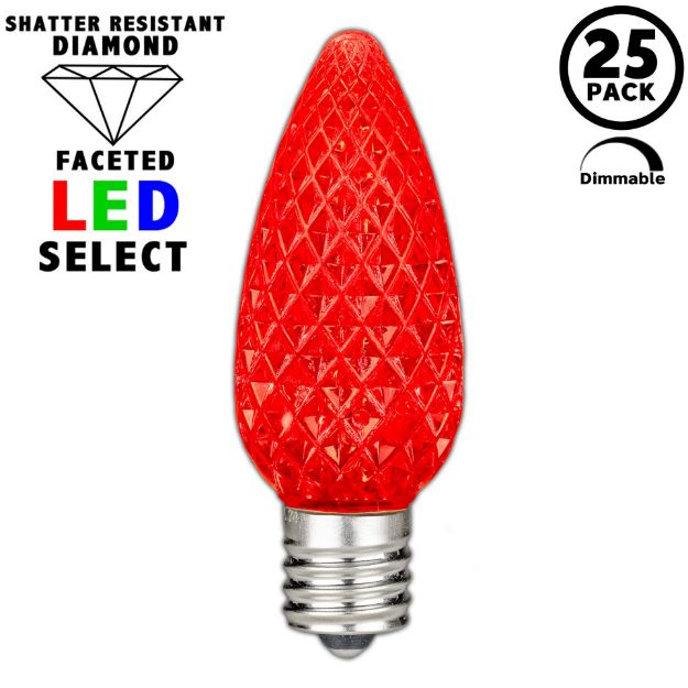 NL Select Red C9 LED Replacement Bulbs 25 Pack
