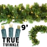 9' Lighted True Twinkle Deluxe Colorado Pine Garland