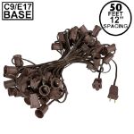 C9 50' Stringers 12" Spacing Brown Wire