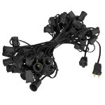 C7 50' Stringers 12" Spacing Black Wire
