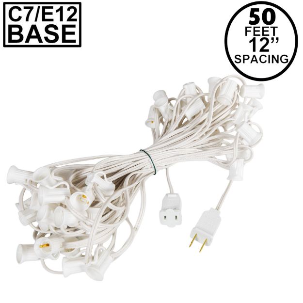 C7 50' Stringers 12" Spacing White Wire
