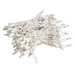 RetroGlo® Clear Mini Lights 100 Light on White Wire 34 Feet Long