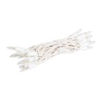 RetroGlo® Clear Mini Lights 20 Light on White Wire 8.5 Feet Long