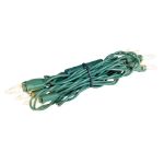 RetroGlo® Non-Connectable Clear Mini Lights 10 Light on Green Wire 5.5 Feet Long