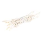 RetroGlo® Clear Mini Lights 10 Light on White Wire 5.5 Feet Long