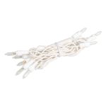 RetroGlo® Clear Mini Lights 10 Light on White Wire 5.5 Feet Long