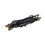 RetroGlo® Non-Connectable Clear Mini Lights 10 Light on Black Wire 5.5 Feet Long