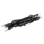 RetroGlo® Non-Connectable Clear Mini Lights 10 Light on Black Wire 5.5 Feet Long