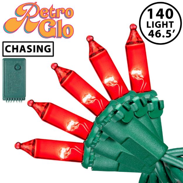 RetroGlo® Red Multi Function Chasing Christmas Lights