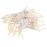 RetroGlo® Clear 100 Light Icicle Lights White Wire Long Drops