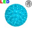 100 Teal LED 7.5" Sphere