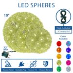 100 Teal LED 7.5" Sphere