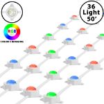 50ft Permanent Outdoor Eve Lights App Controlled RGBTW White Wire