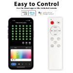 50ft Permanent Outdoor Eve Lights App Controlled RGBTW White Wire