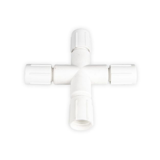 Coaxial X Connector - White